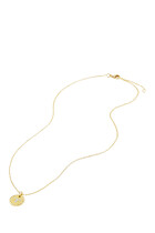 T Initial Charm Necklace, 18K Yellow Gold & Diamonds